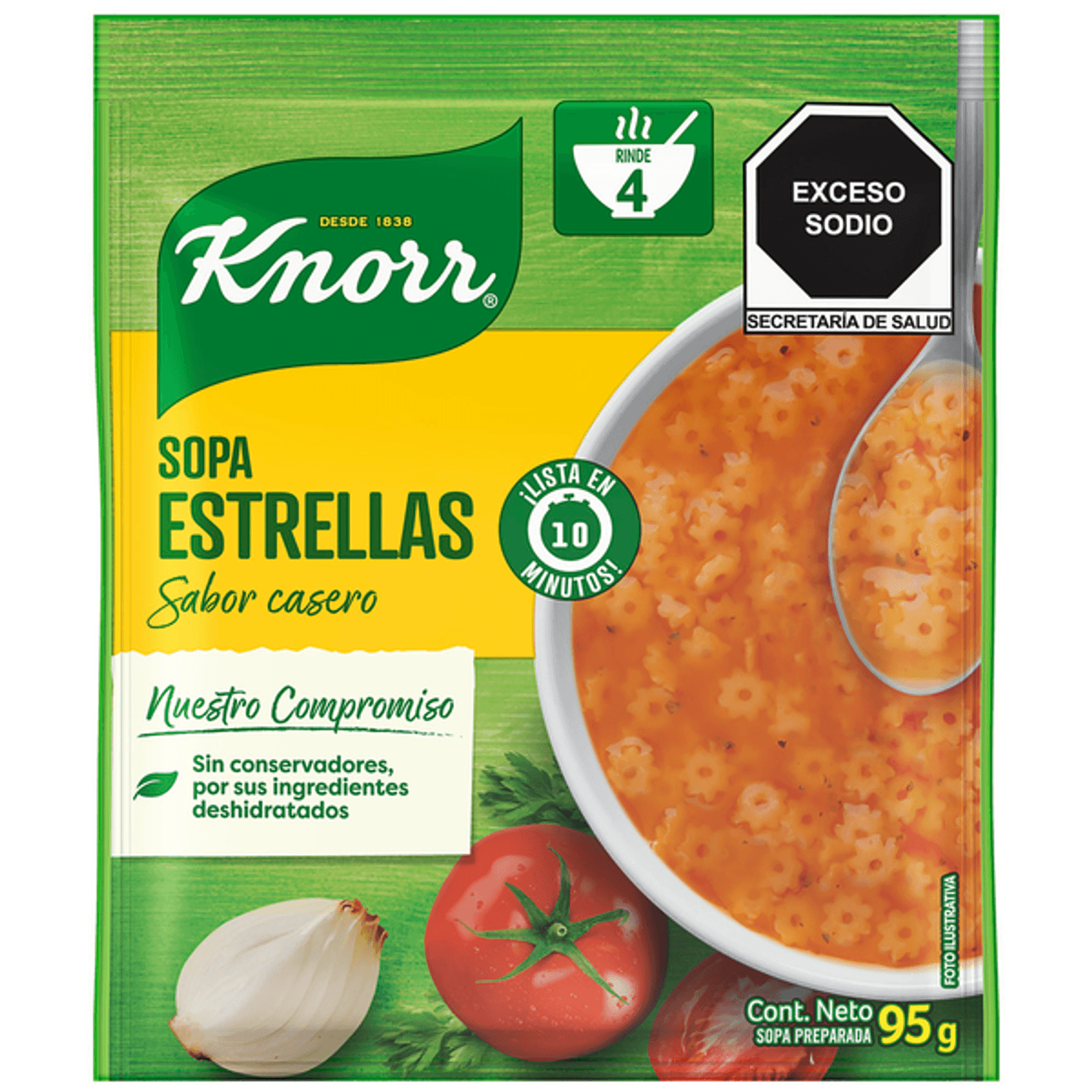 Knorr Star Shape Pasta Soup, 3 oz Main image