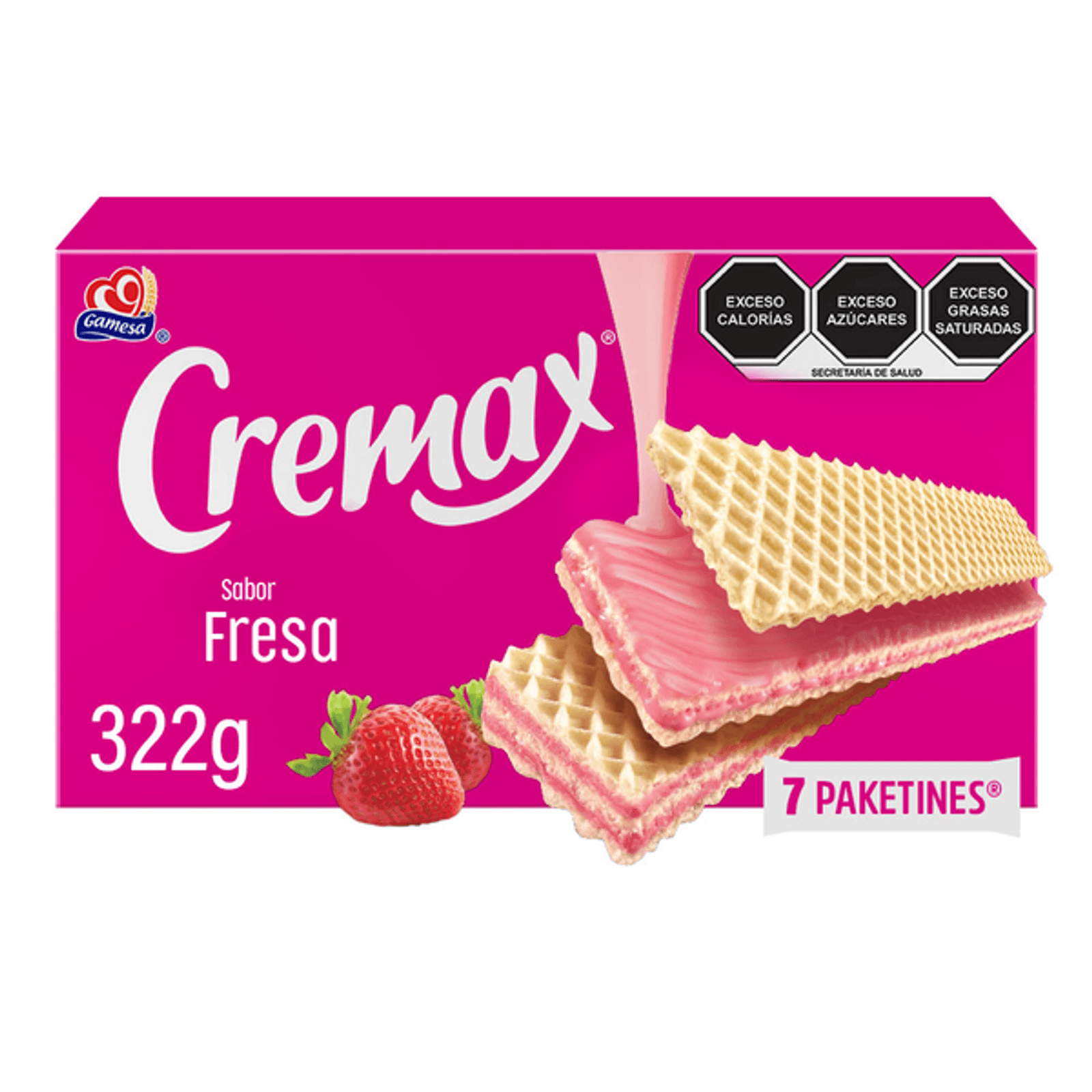 Gamesa Cremax Strawberry Cookies, 11 oz Main image