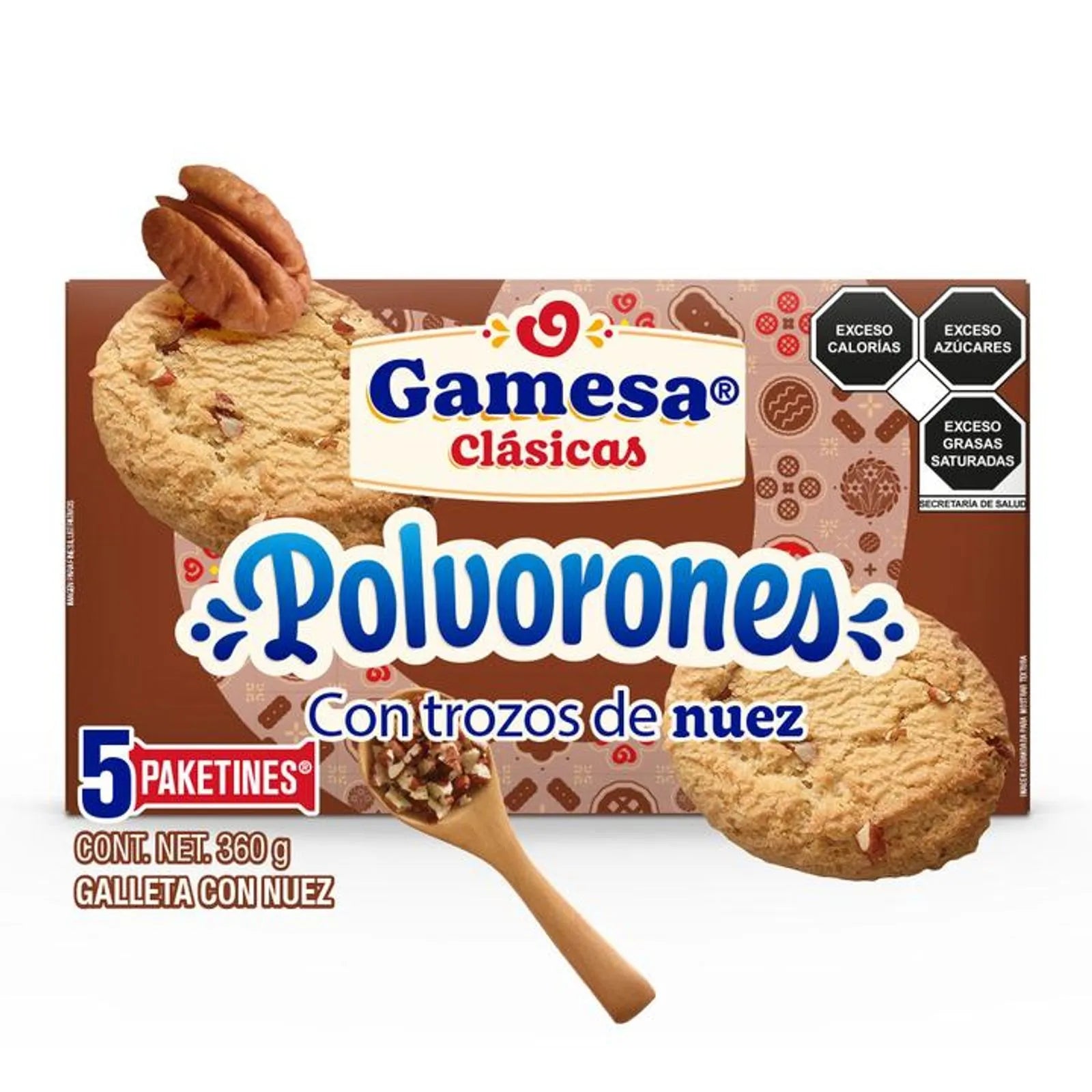 Gamesa Classic Walnut Polvorones Cookies, 15 oz Main image