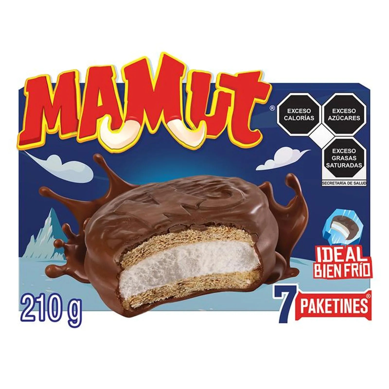 Gamesa Mamut Chocolate Cookies, 7 Packs