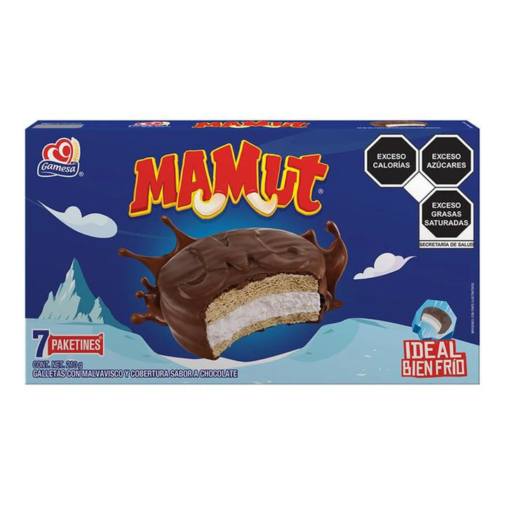 Gamesa Mamut Chocolate Cookies, 7 Packs
