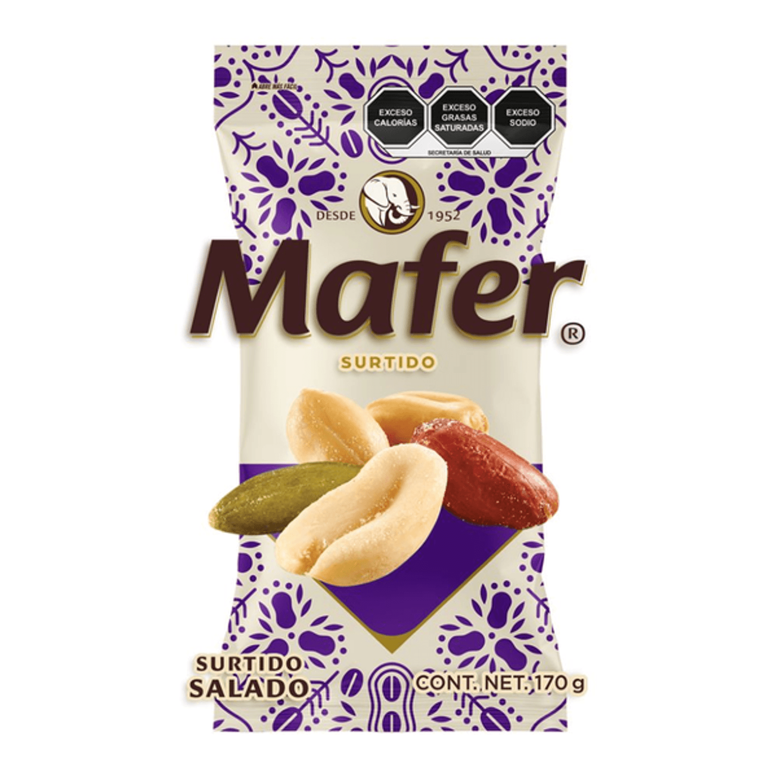 Sabritas Mafer Salted Peanut and Pumpkin Seed Mix, 6 oz Main image