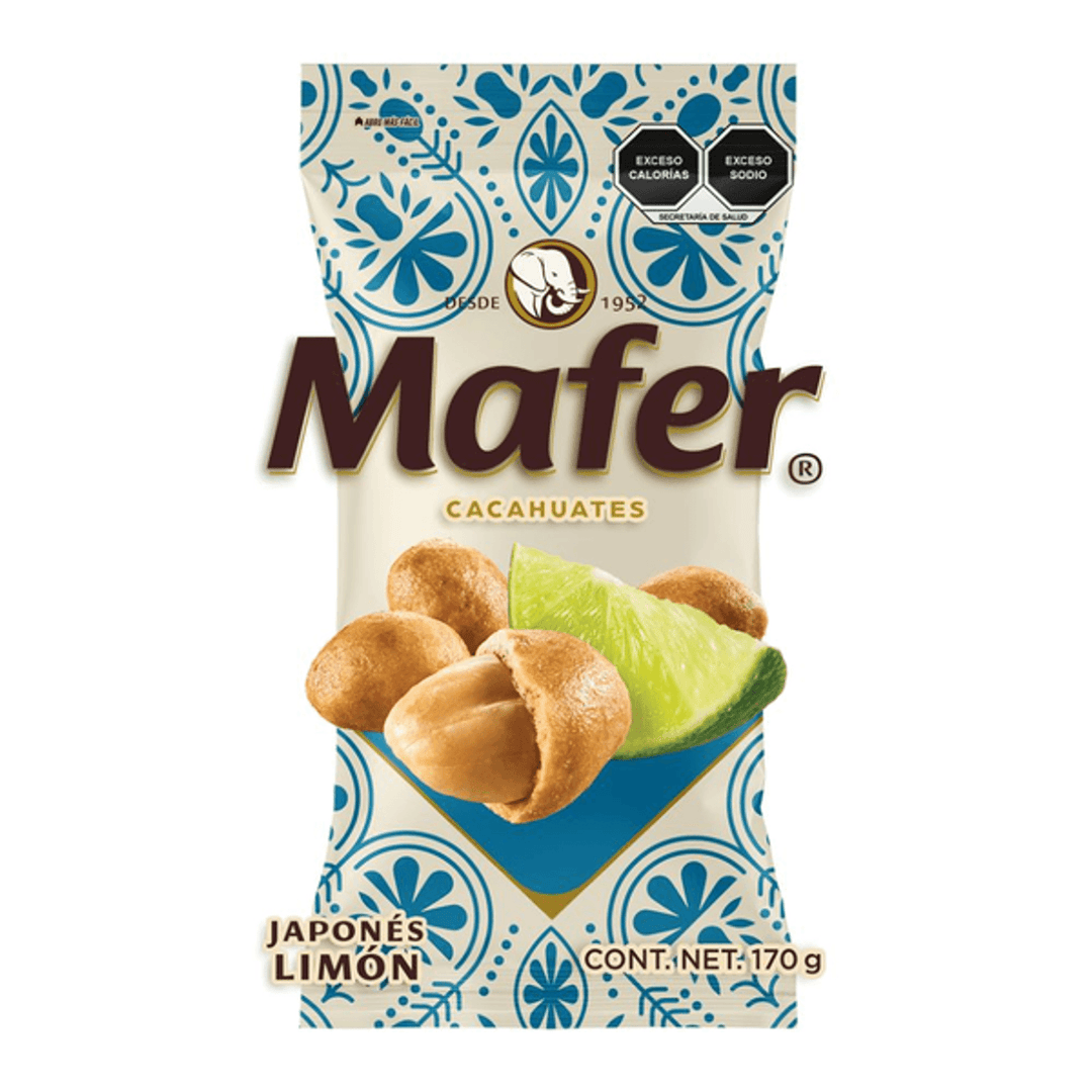 Sabritas Mafer Lemon Japanese Peanuts 6 oz