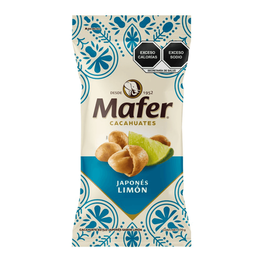 Sabritas Mafer Lemon Japanese Peanuts 6 oz