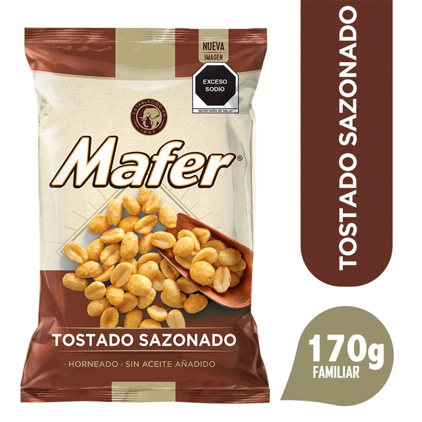 Sabritas Mafer Seasoned Roasted Peanuts, 6 oz Main image