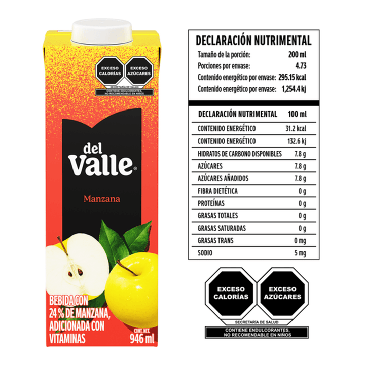 Del Valle Apple Nectar 32 oz