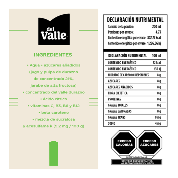Del Valle Peach Nectar 32 oz