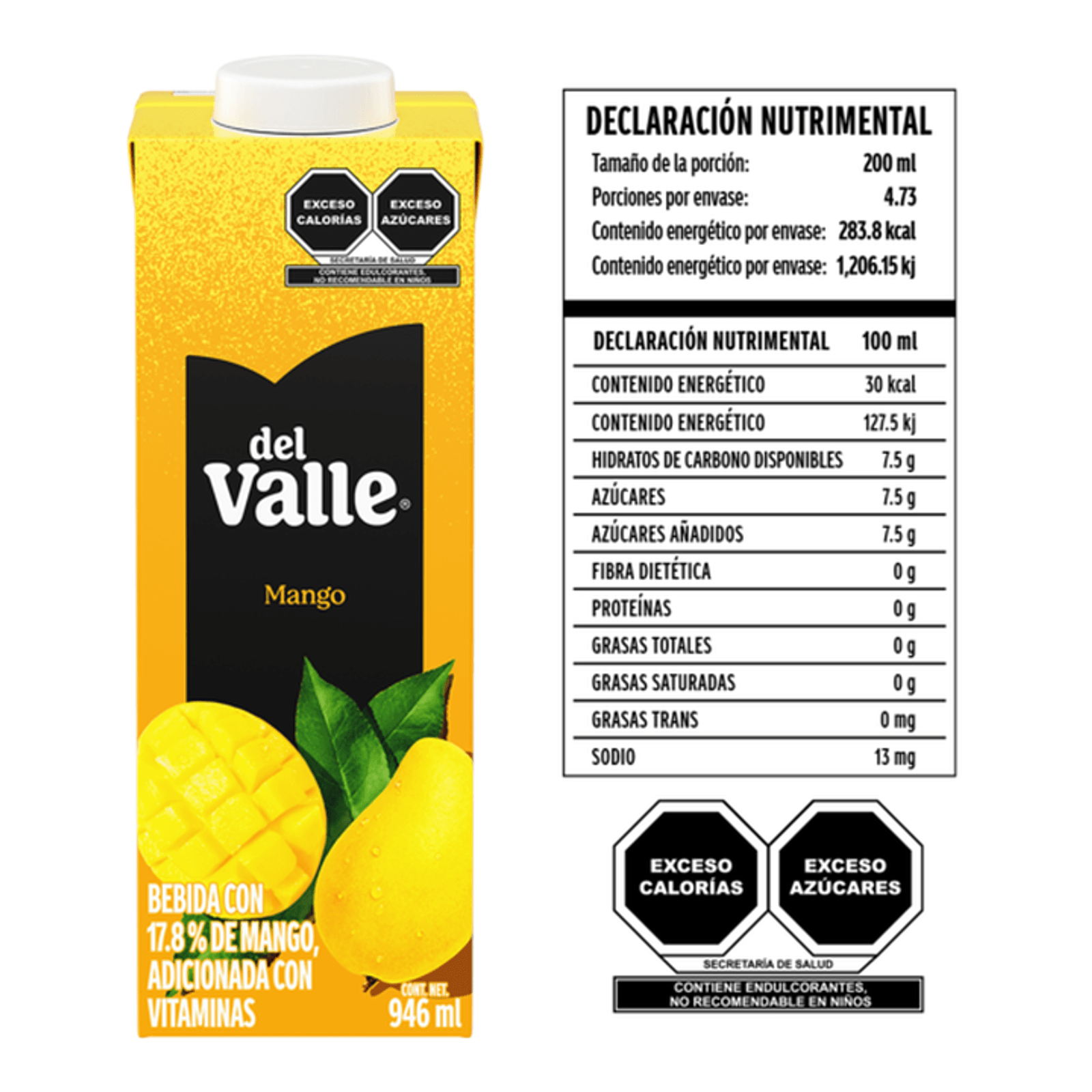 Del Valle Mango Nectar, 32 oz Secondary image
