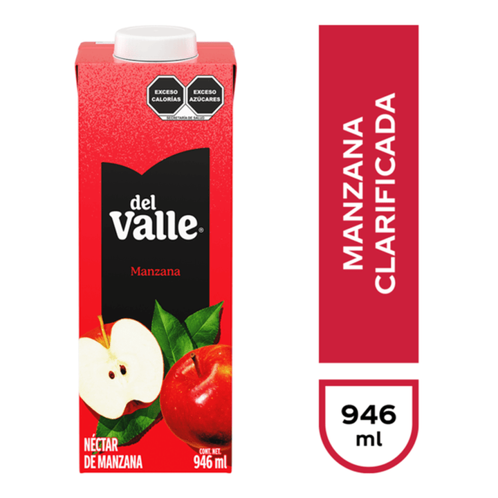 Del Valle Clarified Apple Flavor Nectar 32 oz
