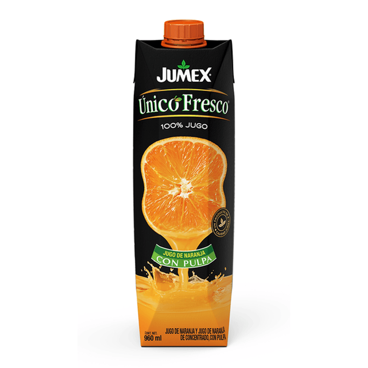 Jumex Natural Juice Unique Fresh Orange with Pulp 34 oz