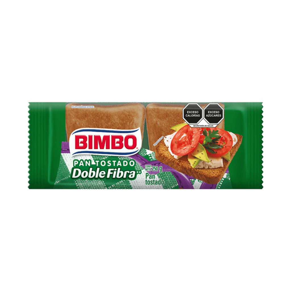 Bimbo Double Fiber Toasted Bread, 9 oz