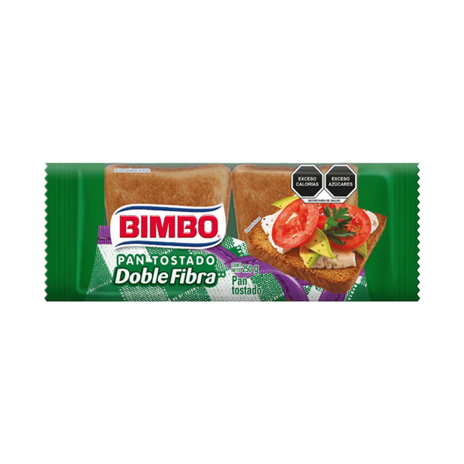 Bimbo Double Fiber Toasted Bread, 9 oz