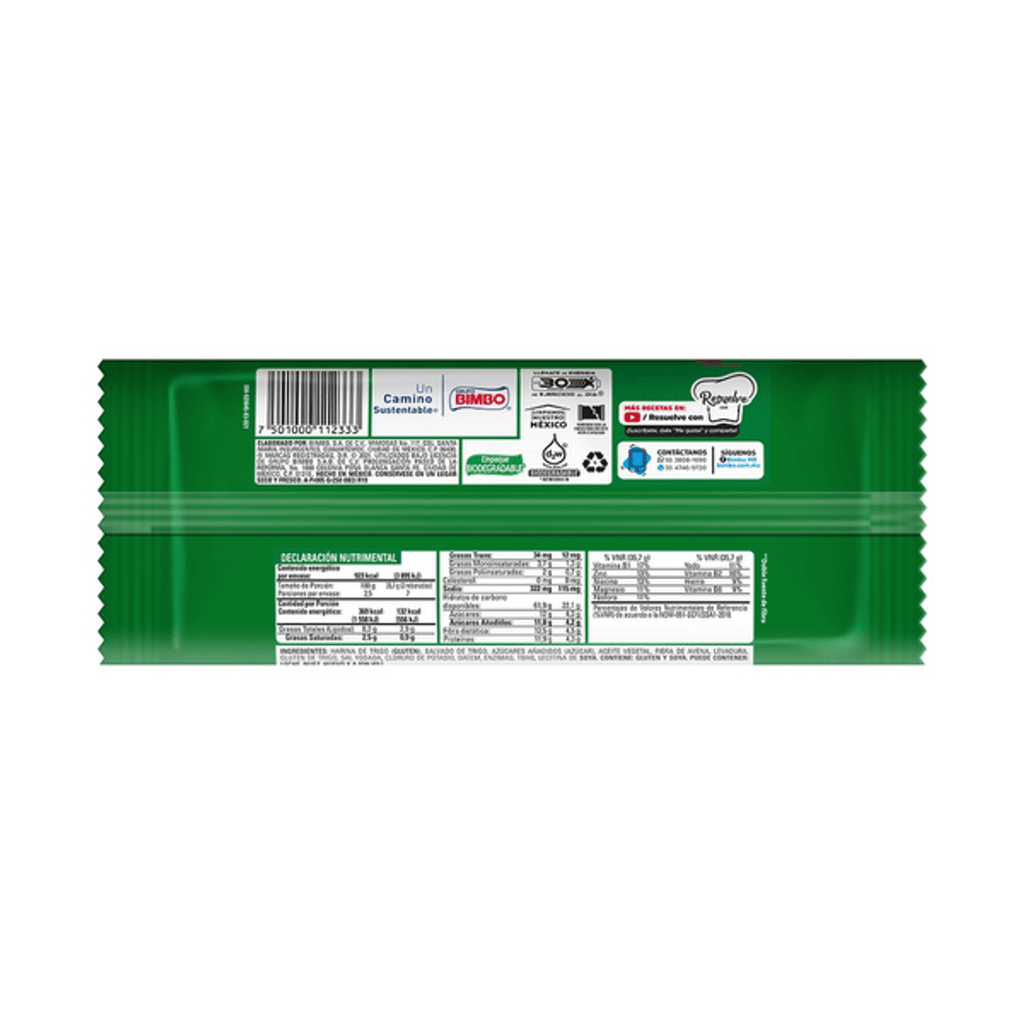 Bimbo Double Fiber Toasted Bread, 9 oz