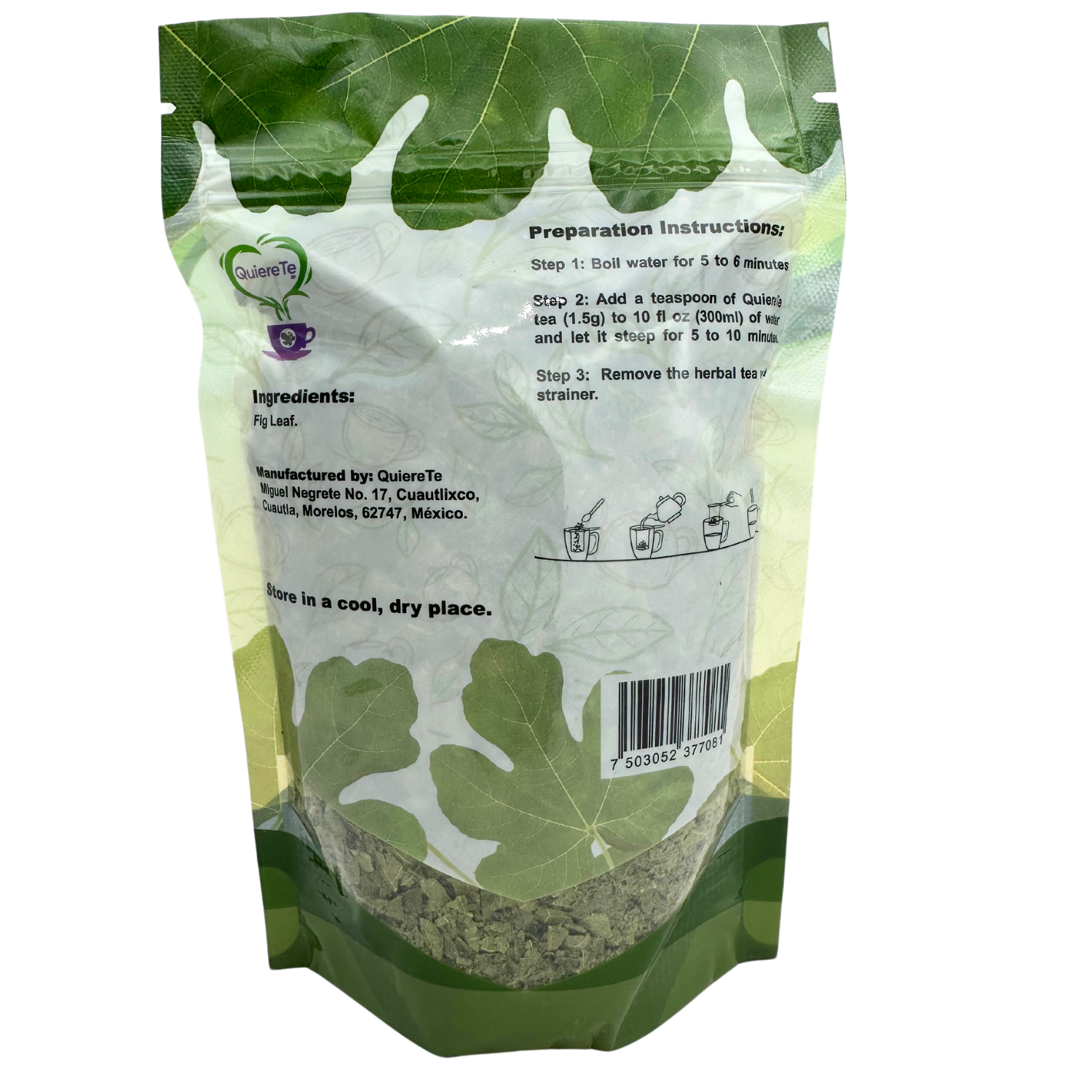 QuiereTe Herbal Tea Fig Leaf 1.76oz