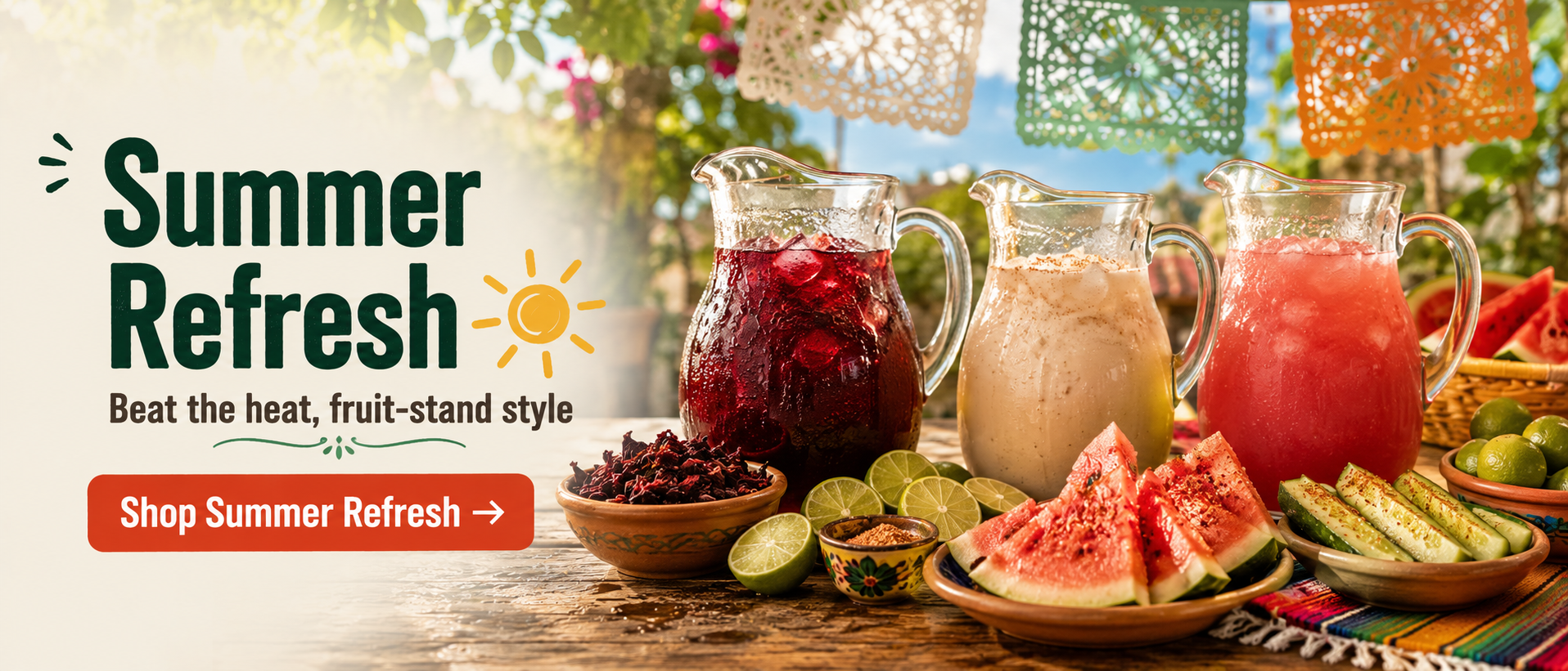 Website Hero Banner — El Sabor Market W29