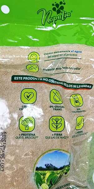 Nopalia Organic Corn and Cactus Tortilla (Pack of 2)