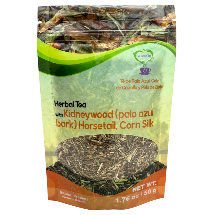 QuiereTe Herbal Tea Palo Azul bark, Horsetail and Corn Silk 1.76oz