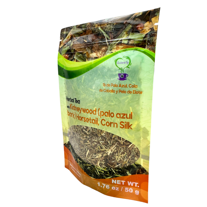 QuiereTe Herbal Tea Palo Azul bark, Horsetail and Corn Silk 1.76oz