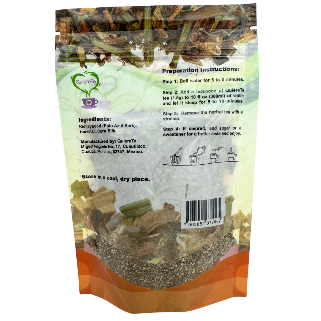 QuiereTe Herbal Tea Palo Azul bark, Horsetail and Corn Silk 1.76oz