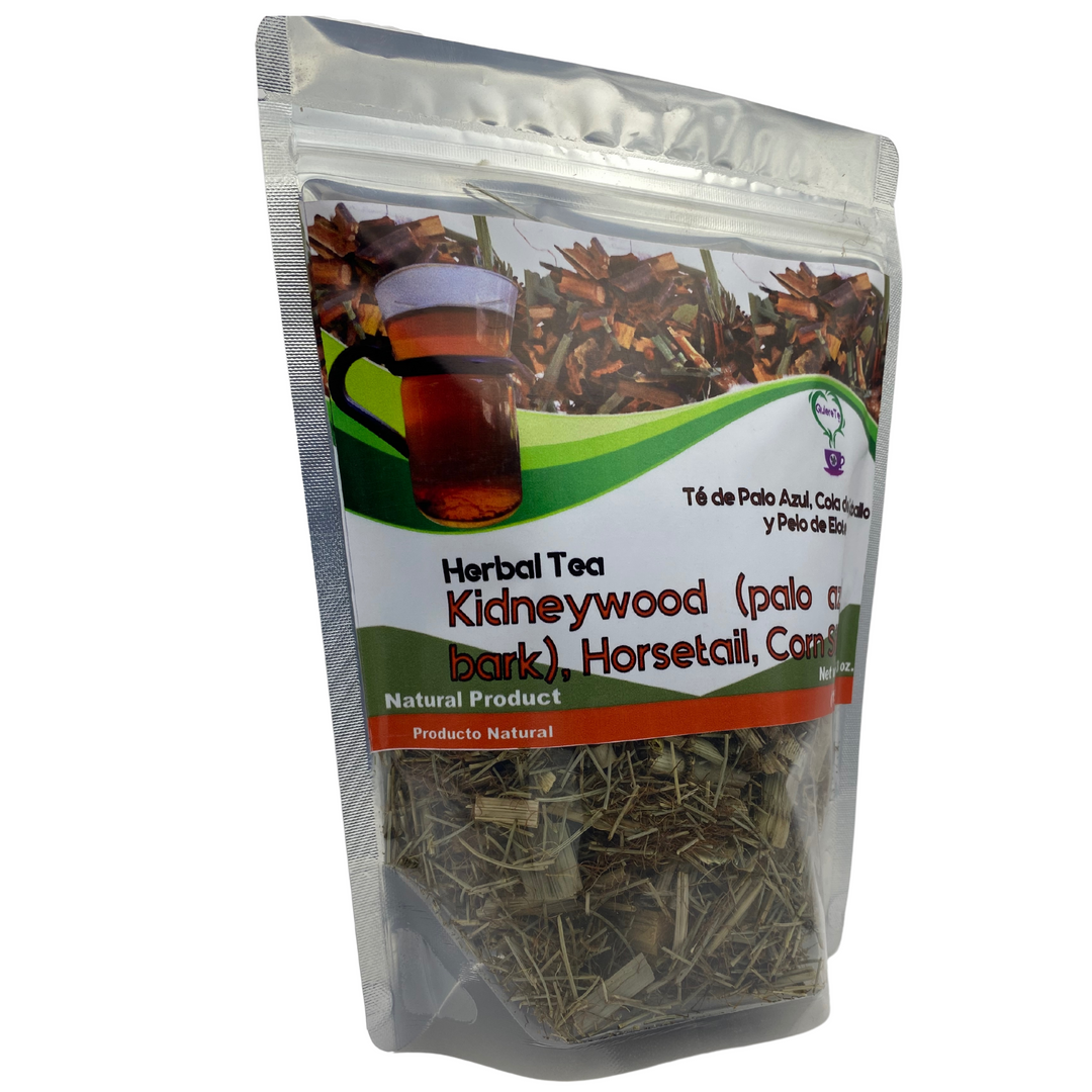 QuiereTe Herbal Tea Palo Azul bark, Horsetail and Corn Silk 5.3oz