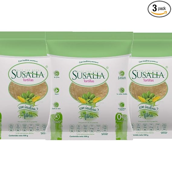 Susalia Corn and Nopal Tortillas (Pack of 3) Secondary image