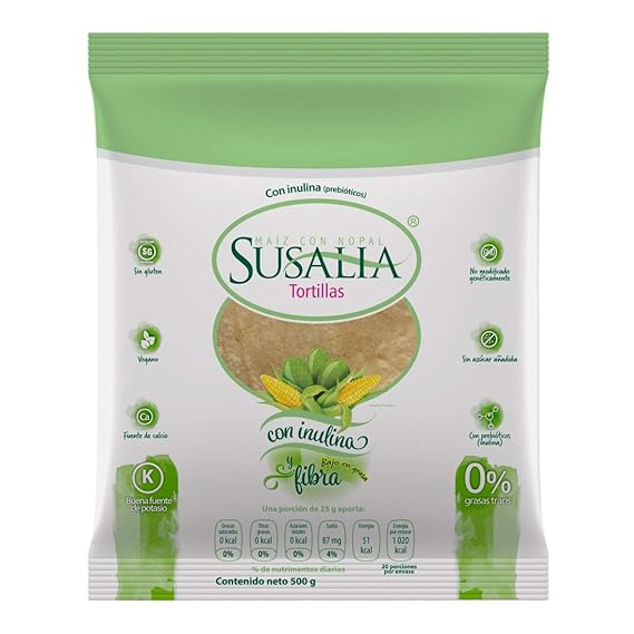 Susalia Corn and Nopal Tortillas (Pack of 3) Main image