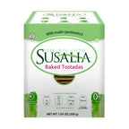 SUSALIA Tostadas Horneadas, Gluten Free Corn & Cactus Toast| Healthy Tostada Snacks | Artisan Snack| Pack of 6, 7 ounce each