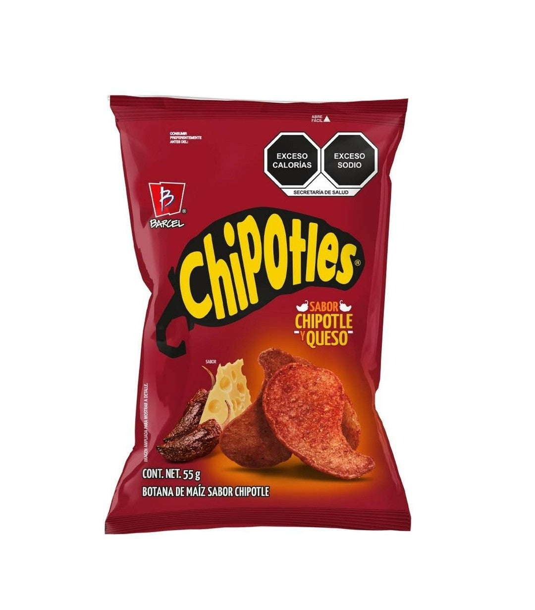 Barcel Chipotles Chipotle and Cheese Flavored Corn Snacks Pack – 10 Bags, 1.9 oz Each Main image