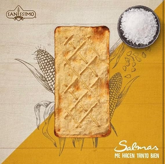 Sanissimo Oven Baked Corn Tostadas & Salmas Crackers Bundle Pack