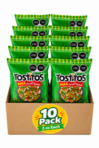 Sabritas Tostitos Salsa Verde Tortilla Chips 10 Pack 2 oz Each