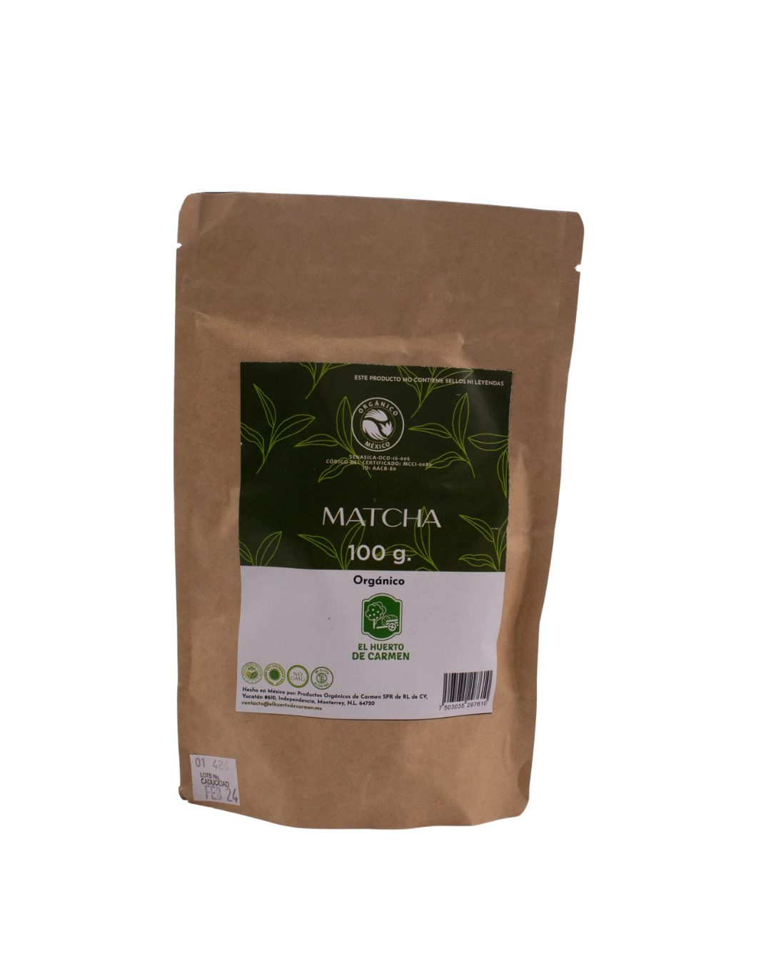 El Huerto de Carmen Matcha 4 oz