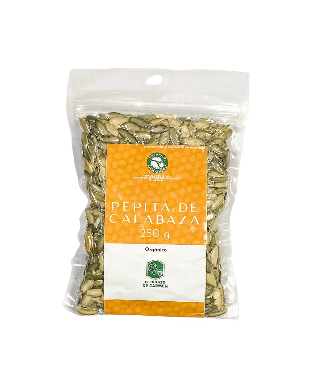 El Huerto de Carmen Pumpkin seed (peeled) 9 oz