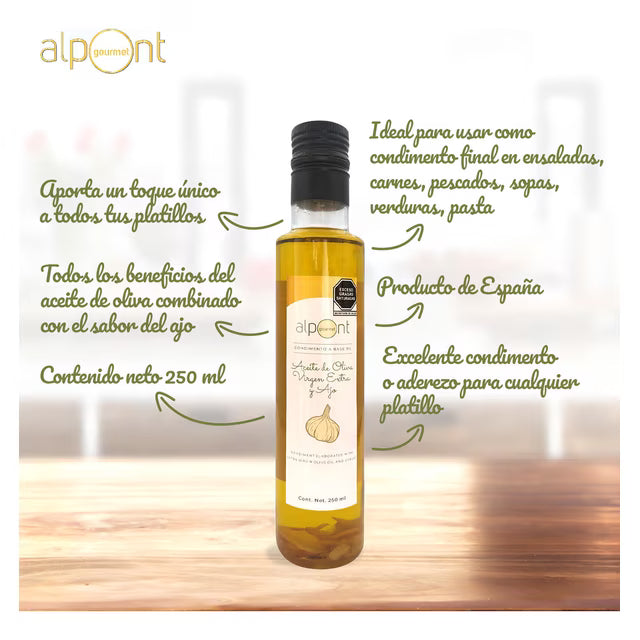 Alpont Gourmet Garlic Extra Virgin Olive Oil 9 fl oz