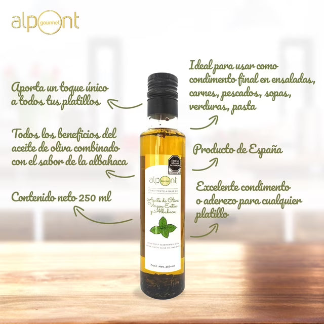 Alpont Basil Extra Virgin Olive Oil 9 fl oz
