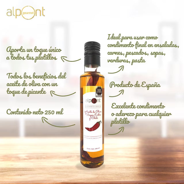 Alpont Gourmet Chili Extra Virgin Olive Oil 9 fl oz