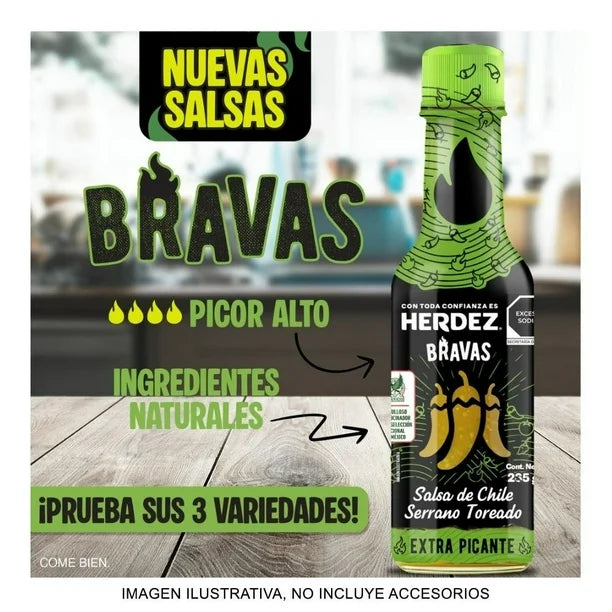 Herdez Serrano Chile Brava Sauce – 6 oz
