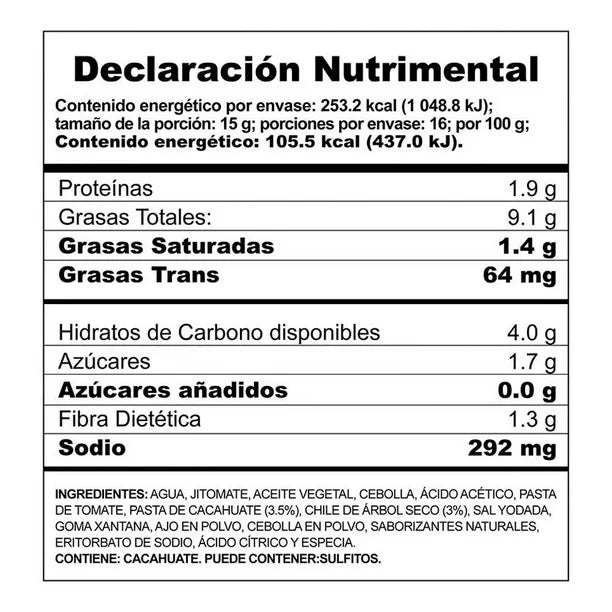 Herdez Creamy Spicy Peanut Sauce – 9 oz