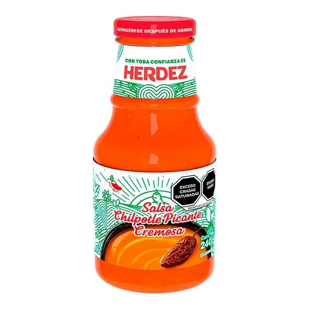 Herdez Creamy Spicy Chipotle Sauce – 9 oz