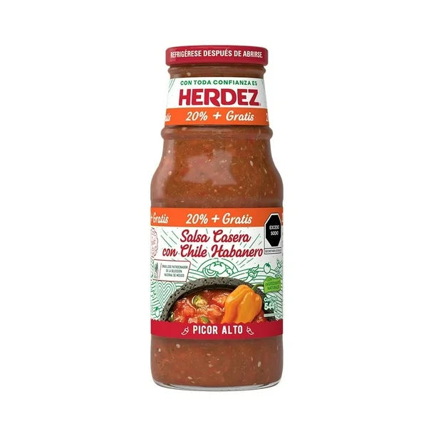 Herdez Homemade Salsa with Habanero – 20 oz