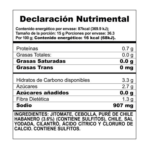 Herdez Homemade Salsa with Habanero – 20 oz Secondary image
