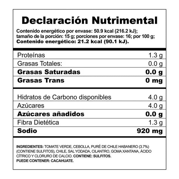 Herdez Green Sauce with Habanero – 9 oz Secondary image