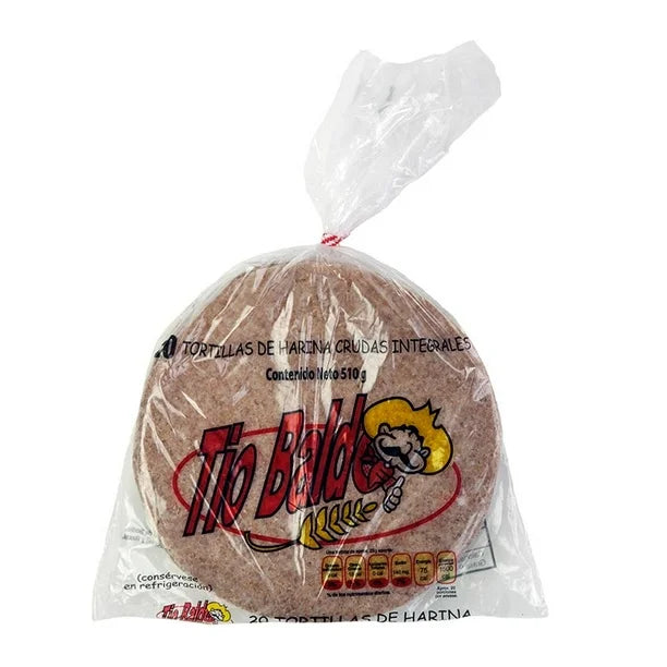 Tío Baldo Whole Wheat Raw Flour Tortillas – 18 oz Main image