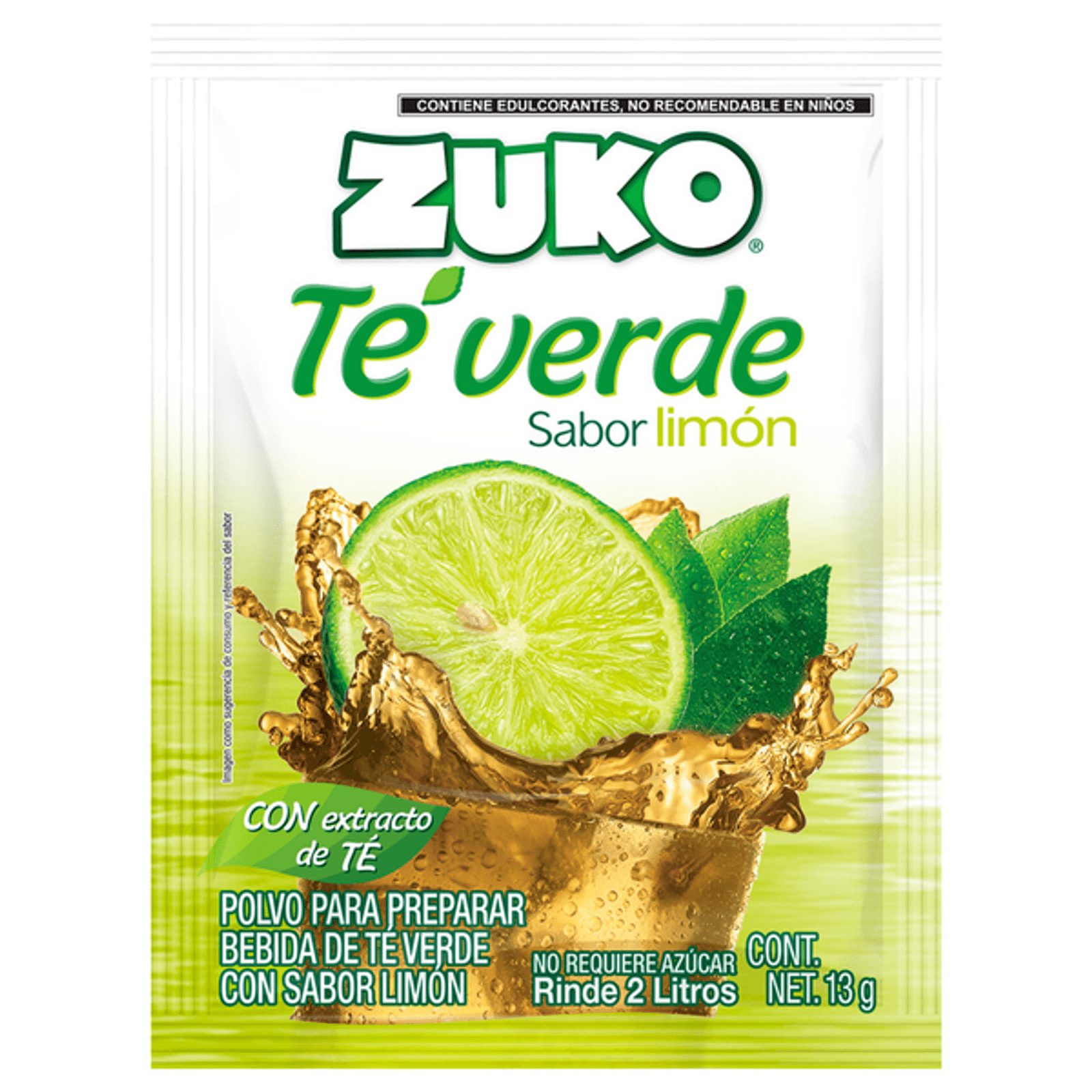 Zuko Green Tea Drink Powder 0.5 oz Main image