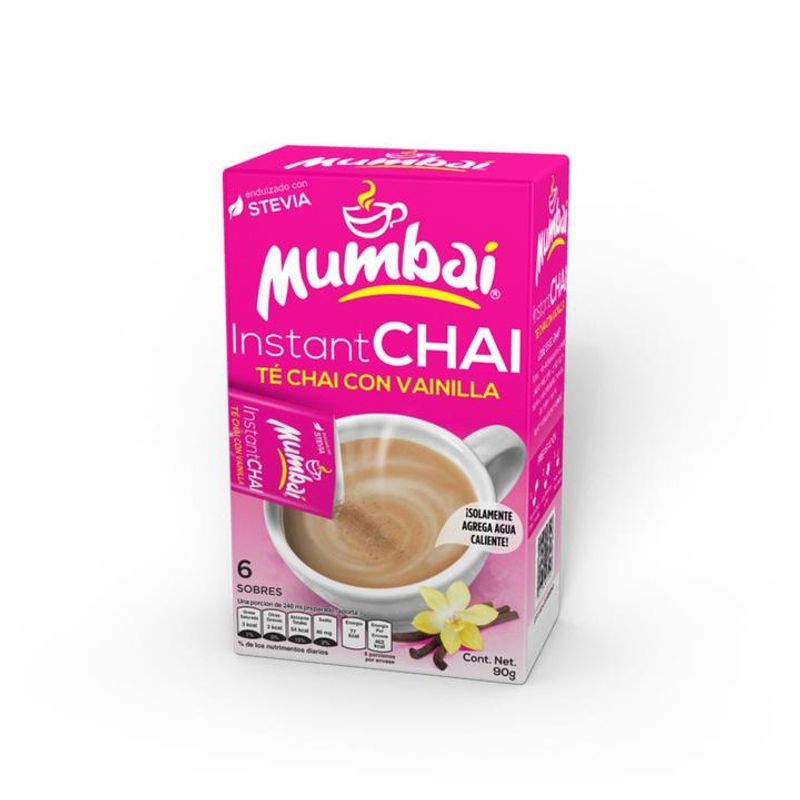 Mumbai Soluble Chai Tea with Vanilla 6 Sachets Main image