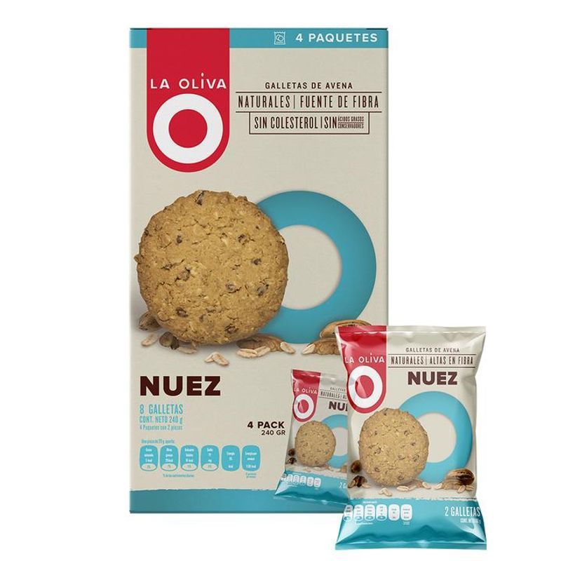 la Oliva Oatmeal and Walnut Cookies - 8 oz Main image