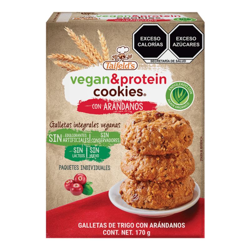 Taifeld’s Vegan Protein Cookies with Cranberries 12 Count
