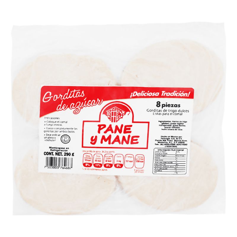 Pane y Mane Traditional Sugar Gorditas 10 oz Main image