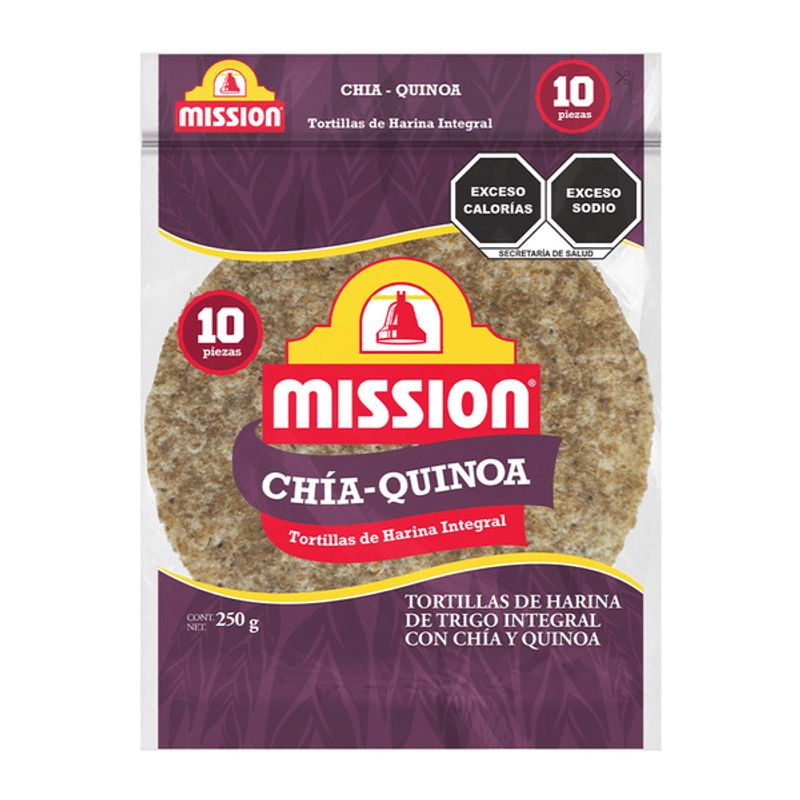 Mission Chia and Quinoa Tortilla 9 oz Main image