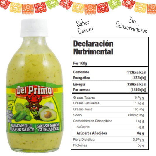 del Primo Homemade Guacamole Sauce - 11 oz