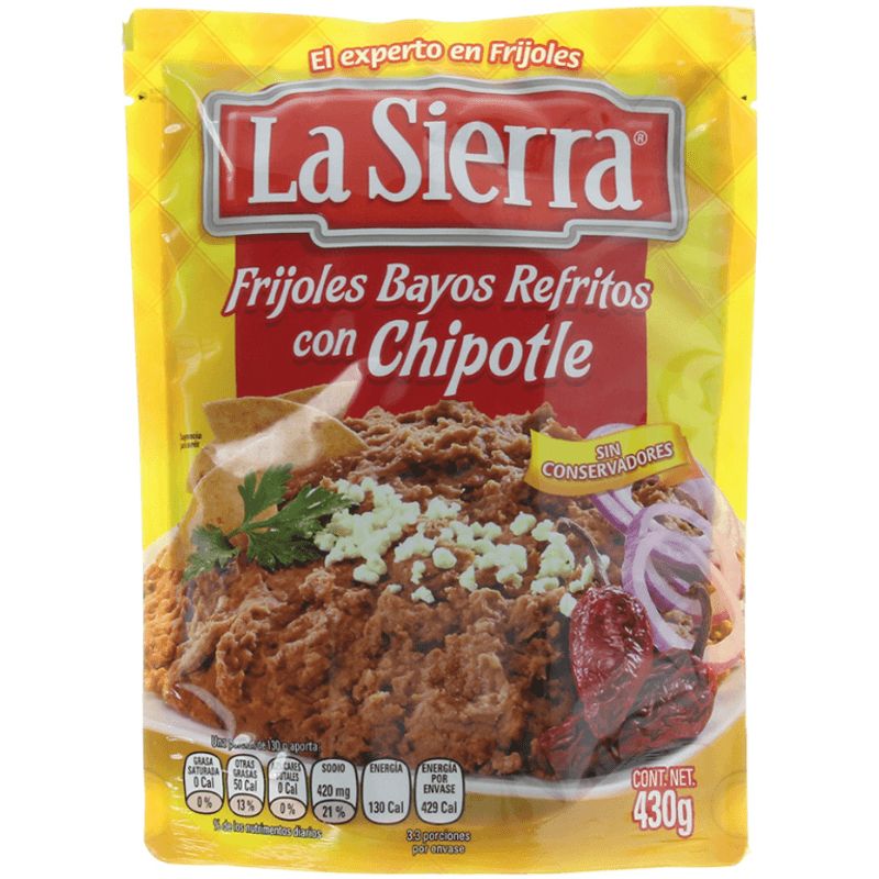 La Sierra Refried Bayo Beans with Chipotle 16 oz